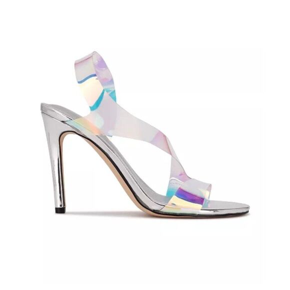 Nine West Ilene Almond Toe Dress Sandals Size 7.5 - Picture 2 of 14